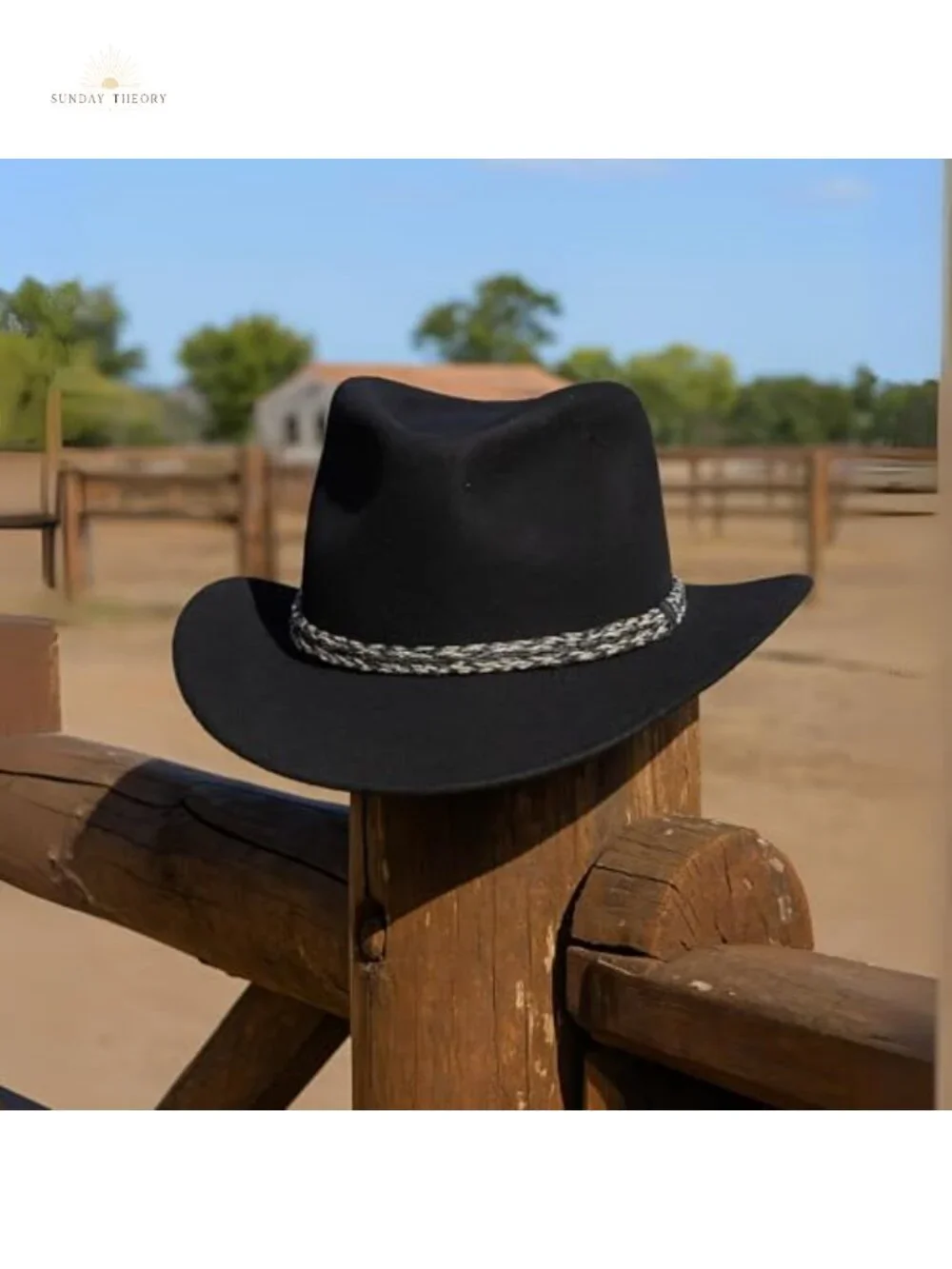 Natural Horsehair Hat Band for Cowboy Hats - Adjustable Braided Ends, Western
